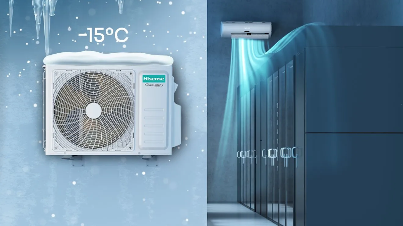 Refrigeración hasta -15°C También es capaz de refrigerar incluso con temperaturas exteriores de hasta -15°C, lo que resulta especialmente útil para espacios que necesitan refrigeración constante como:  salas técnicas  servidores  salas informáticas